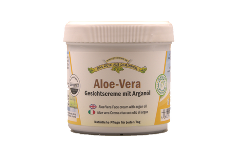 Aloe Vera Gesichtscreme, mit Arganöl, 200 ml